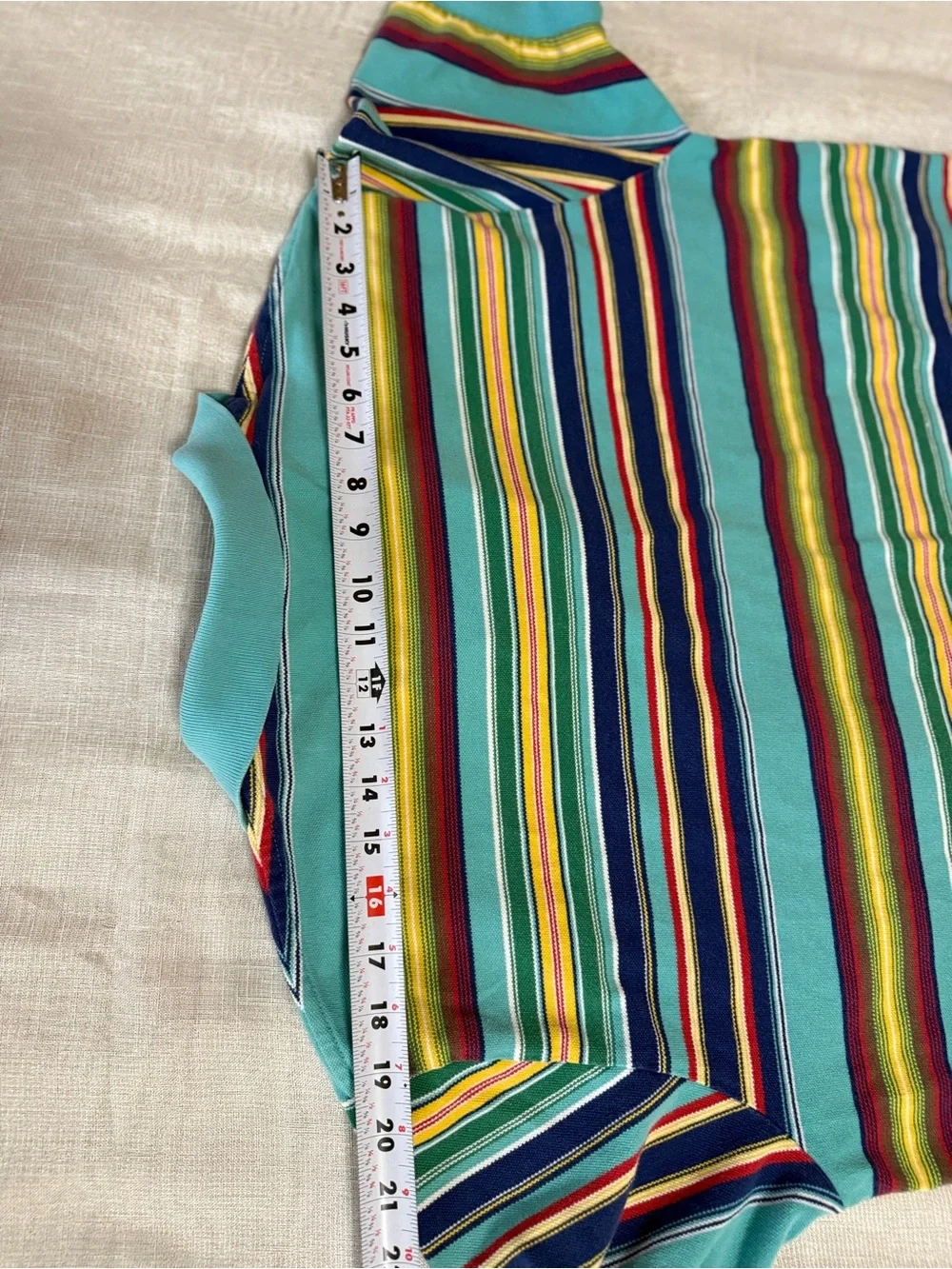 Vintage 90s Polo by Ralph Lauren “Serape Blanket” Multi-Stripe Polo Shirt - XL